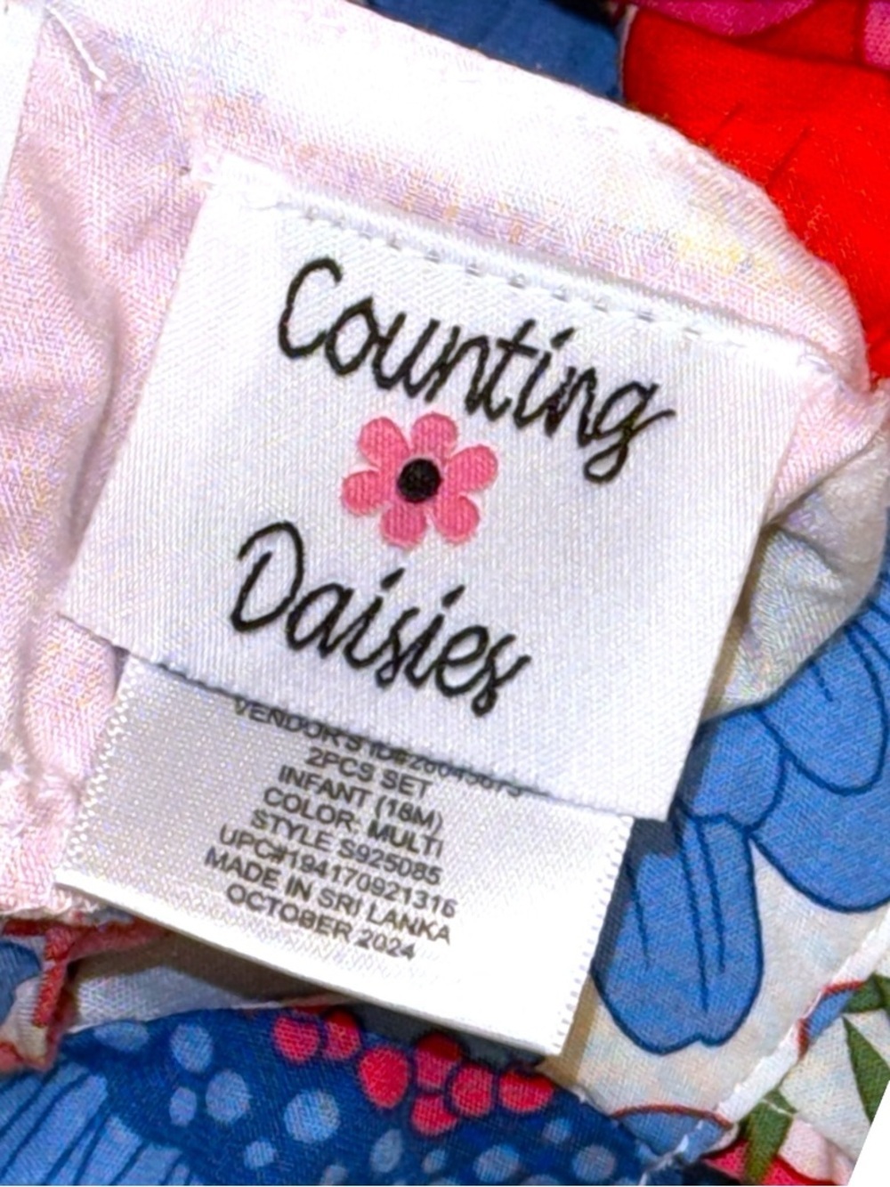 Counting Daisies Toddler Girls 18M Floral Dress NWT Bright Spring Summer - Picture 3 of 6